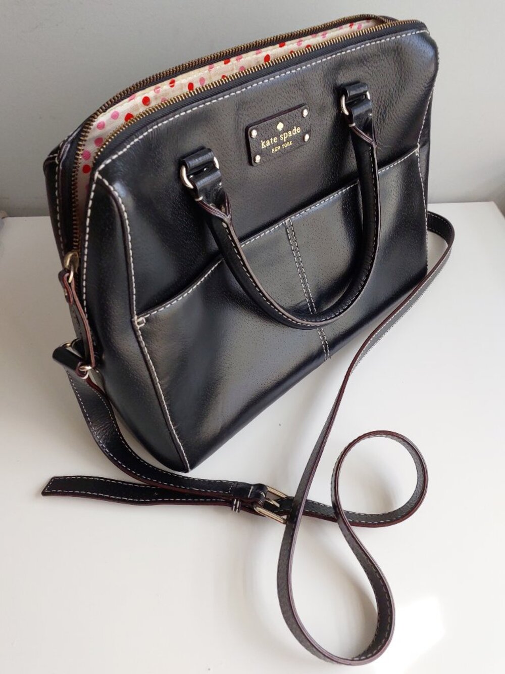 Kate Spade Messenger Black Crossbody Handbag